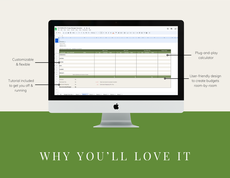 Interior Design Project Budget Calculator